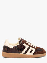 Sneakers Uit Leder Back 70 Bruin women 239