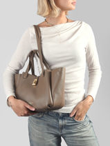 Schoudertas Milano Horizon  Leder Lancaster Beige milano horizon  82-vue-porte
