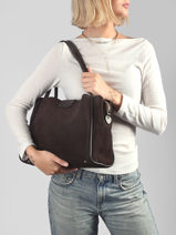 Handtas Suede Ida Leder Lancaster Bruin suede ida 102-vue-porte