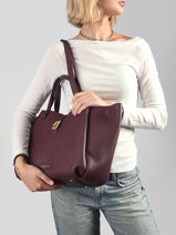 Schoudertas Milano Horizon  Leder Lancaster Rood milano horizon  83-vue-porte