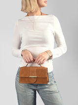 Cross Body Tas Suede Ily Leder Lancaster Bruin suede ily 10-vue-porte