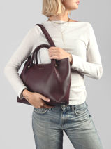 Schoudertas Foulonne Double Leder Lancaster Bruin foulonne double louisa 20-vue-porte