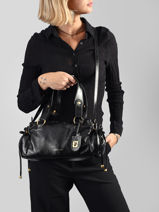 Schoudertas Studio Leder Gerard darel Zwart studio DESA6417-vue-porte