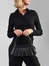 Schoudertas Lenglen Leder Lacoste Zwart lenglen NU5465DP-vue-porte