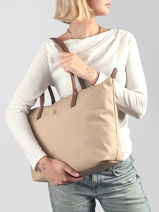 Schoudertas Popette Nylon Tommy hilfiger Beige popette AW17711-vue-porte