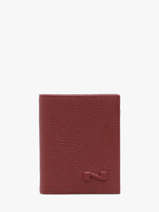 Bifold Portefeuille Original N Leder Nathan baume Rood original n 101N