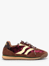Sneakers Utah Uit Leder Mrp star Rood women 10