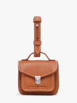 Bag Charm Melle George Nano Leder Paul marius Oranje vintage GEORNANO