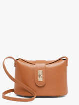 Cross Body Tas Caviar Leder Milano Bruin caviar CA26065