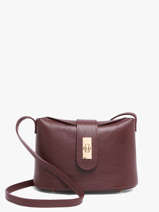 Cross Body Tas Caviar Leder Milano Rood caviar CA26065