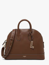 Handtassen Belleville Leder Lancel Bruin belleville A13736