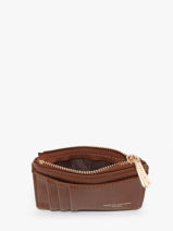 Portefeuille David jones Bruin saffiano 3-vue-porte