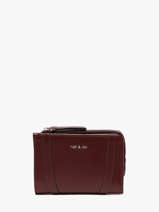 Portefeuille Leder Vintage Nat et nin Violet vintage ROZA