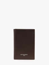 Kaarthouder Leder Le tanneur Bruin lucien huile THHU3510
