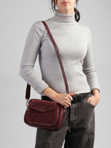 Cross Body Tas Velvet Caviar Leder Milano Rood velvet caviar VC25067-vue-porte