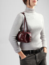 Schoudertas Shiny Sauvage Leder Milano Rood shiny sauvage SS26065-vue-porte