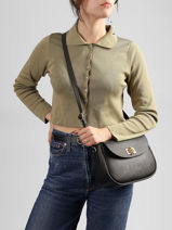 Cross Body Tas Caviar Leder Milano Zwart caviar CA26068-vue-porte