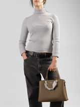 Handtas Grained Gallantry Bruin grained 1-vue-porte