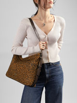 Schoudertas Moreen Su�de Leder Nat et nin Bruin vintage MOREEN-vue-porte