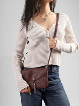 Cross Body Tas Sangle Mandoline Bruin sangle MD193-vue-porte
