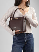 Schoudertas Saffiano David jones Bruin saffiano 4-vue-porte