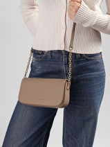 Cross Body Tas Saffiano David jones Beige saffiano CM8419-vue-porte