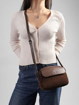 Cross Body Tas Essentiel David jones Violet essentiel CM8699-vue-porte