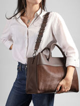 Handtas Alexia Winter Valentino Bruin alexia winter VBSA9N02-vue-porte