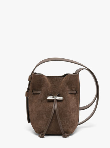 Longchamp Le roseau coulisse nubuck Cross bodytas Bruin