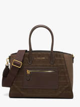 Schoudertas Croco Chic David jones Bruin croco chic 1