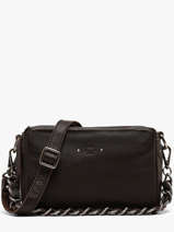Cross Body Tas Vintage Leder Mila louise Bruin vintage 23673C1