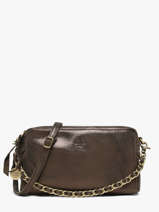 Cross Body Tas Vintage Leder Mila louise Groen vintage 23673XSX