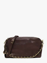 Cross Body Tas Vintage Leder Mila louise Bruin vintage 23673XSX