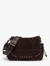 Cross Body Tas Vintage Leder Mila louise Bruin vintage 3861DVCC