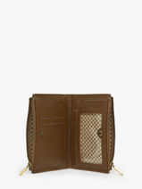 Portefeuille Leder Mila louise Bruin vintage 3576PA1-vue-porte
