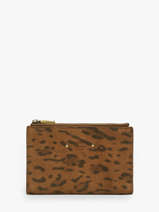 Portefeuille Leder Mila louise Beige vintage 3576PA1