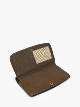 Portefeuille Leder Mila louise Groen vintage 3881DVCC-vue-porte