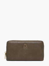 Portefeuille Chrysalide Lulu castagnette Groen zip CHRYSA52