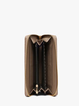 Portefeuille Chrysalide Lulu castagnette Beige zip CHRYSA52-vue-porte
