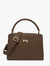 Handtas Magnolia Leder Nathan baume Bruin eden 3