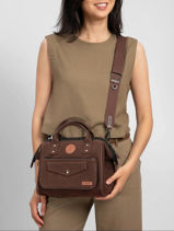 Cross Body Tas Crossbody M Cabaia Bruin crossbody M-vue-porte