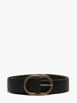 Damesriem Leder Pieces Zwart laura 17125486