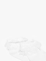 Sokken Joline Lace Pieces Wit socks women 17140916-vue-porte