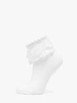 Sokken Pieces Wit socks women 17140916