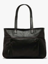Schoudertas Ribs Leder Pieces Zwart ribs 17152864