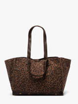 Schoudertas Ava Leder Pieces Bruin ava 17166947