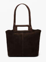 Schoudertas Adeline Leder Pieces Bruin adeline 17166660