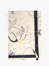 Sjaal Flowers 80x185 Viscose Desigual Beige lyra 26WAWA12