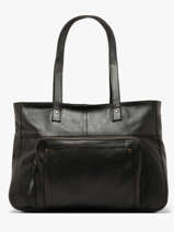 Schoudertas Ribs Leder Pieces Zwart ribs 17152864