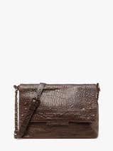 Cross Body Tas Felizia Leder Pieces Bruin felizia 17116819